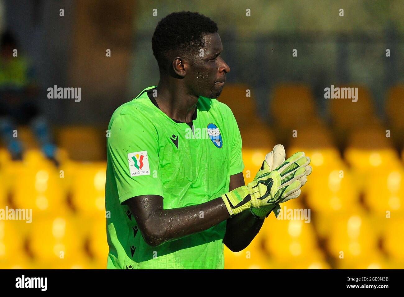 Ngagne Thiam Jogador Spal Durante Jogo Liga Italiana Serie Entre —  Fotografia de Stock Editorial © VincenzoIzzo #569111500