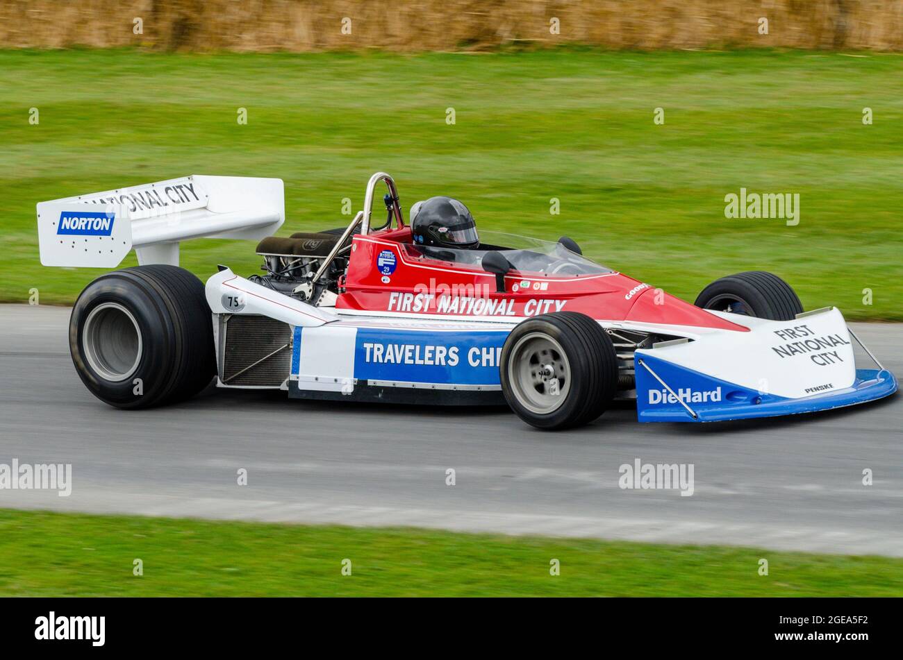 Penske PC3 al Goodwood Festival of Speed Motor Racing event 2014. Penske Cosworth PC3, Formula 1 degli anni '70, Grand Prix Foto Stock