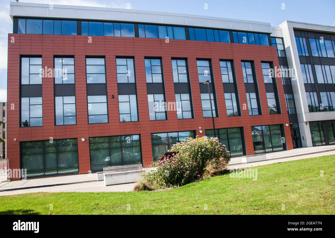 Department for Education 0ffice premises at Bishopsgate House in Darlington, England, UK.soon essere occupato dal personale del Tesoro. Foto Stock