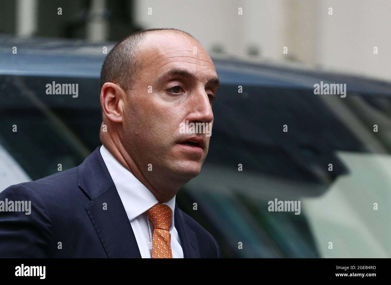 Londra, Inghilterra, Regno Unito. 18 agosto 2021. DAN ROSENFIELD, capo di stato maggiore del primo ministro britannico Boris Johnson, è visto a Downing Street. (Credit Image: © Tayfun Salci/ZUMA Press Wire) Credit: ZUMA Press, Inc./Alamy Live News Foto Stock