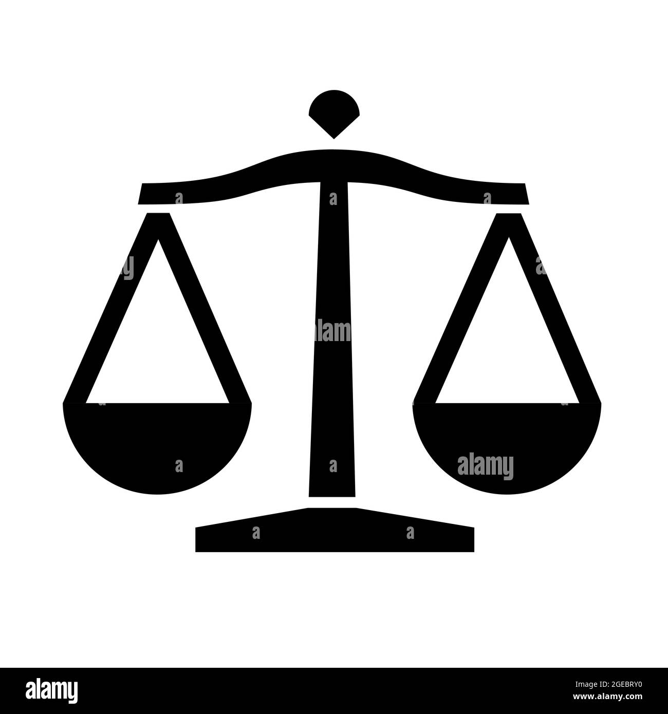 justice bilancia semplice bilancia logo Immagine e Vettoriale - Alamy