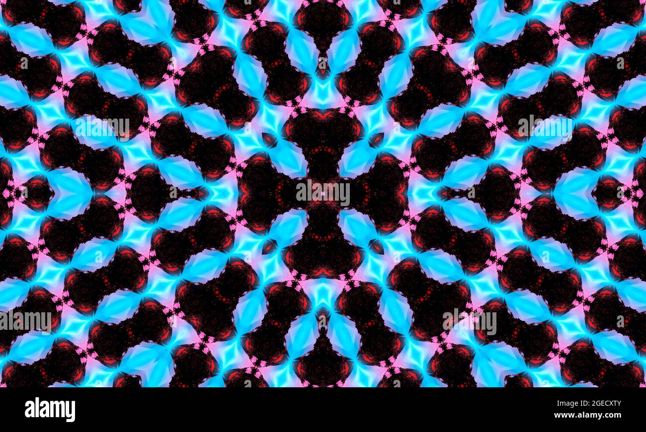 Carta da parati groovy. Bianco Ripeti Batik. Colore geometrico nero. Orrore psichedelico mistico. Rug geometrico bianco. Carta da parati mistica senza cuciture. Piazza nera Foto Stock