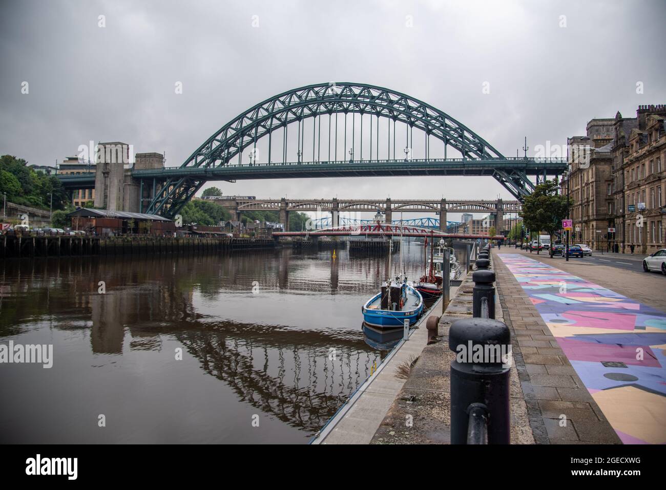 Newcastle Bridges, Regno Unito Foto Stock