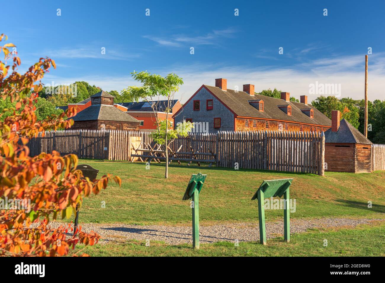 Augusta, Maine, il vecchio forte storico degli Stati Uniti. Foto Stock