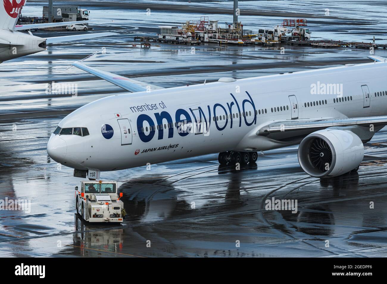 Jets all'Aeroporto Internazionale di Haneda Foto Stock