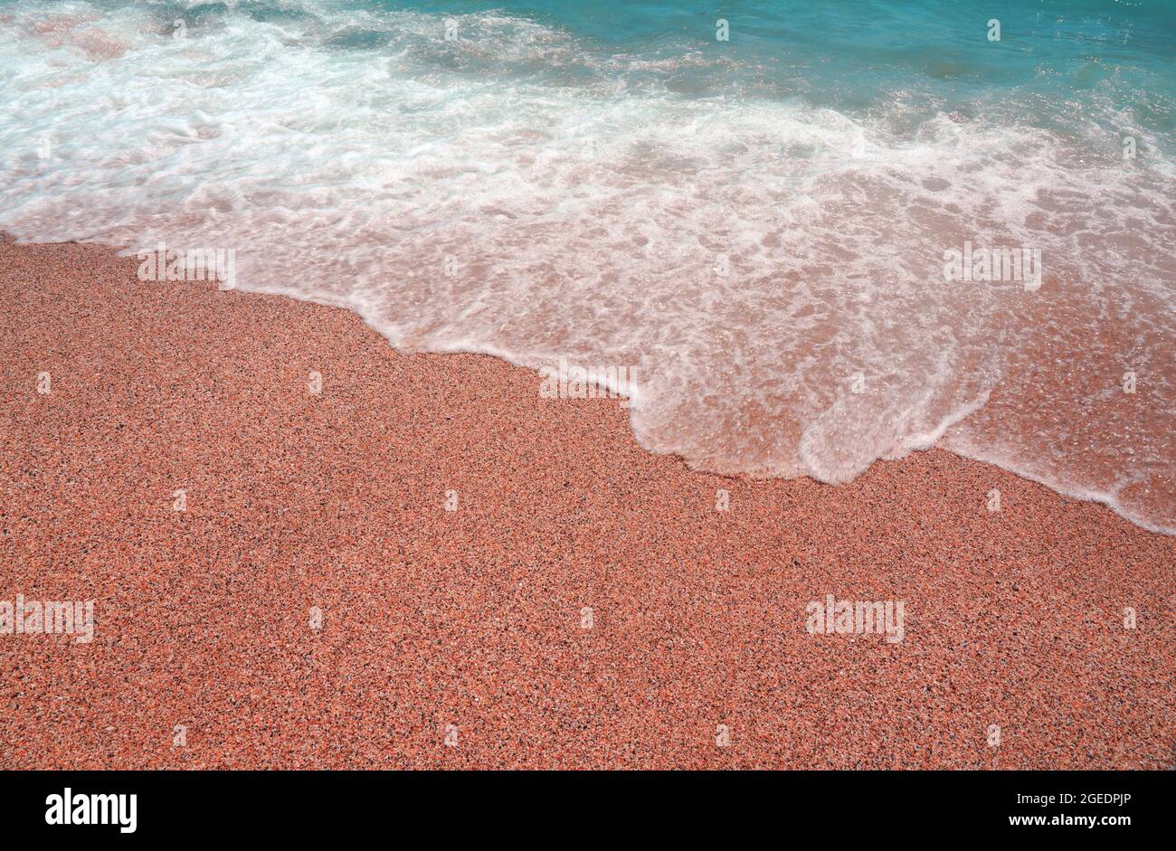 Bolle bianche di Turquose See su una spiaggia di sabbia Foto Stock