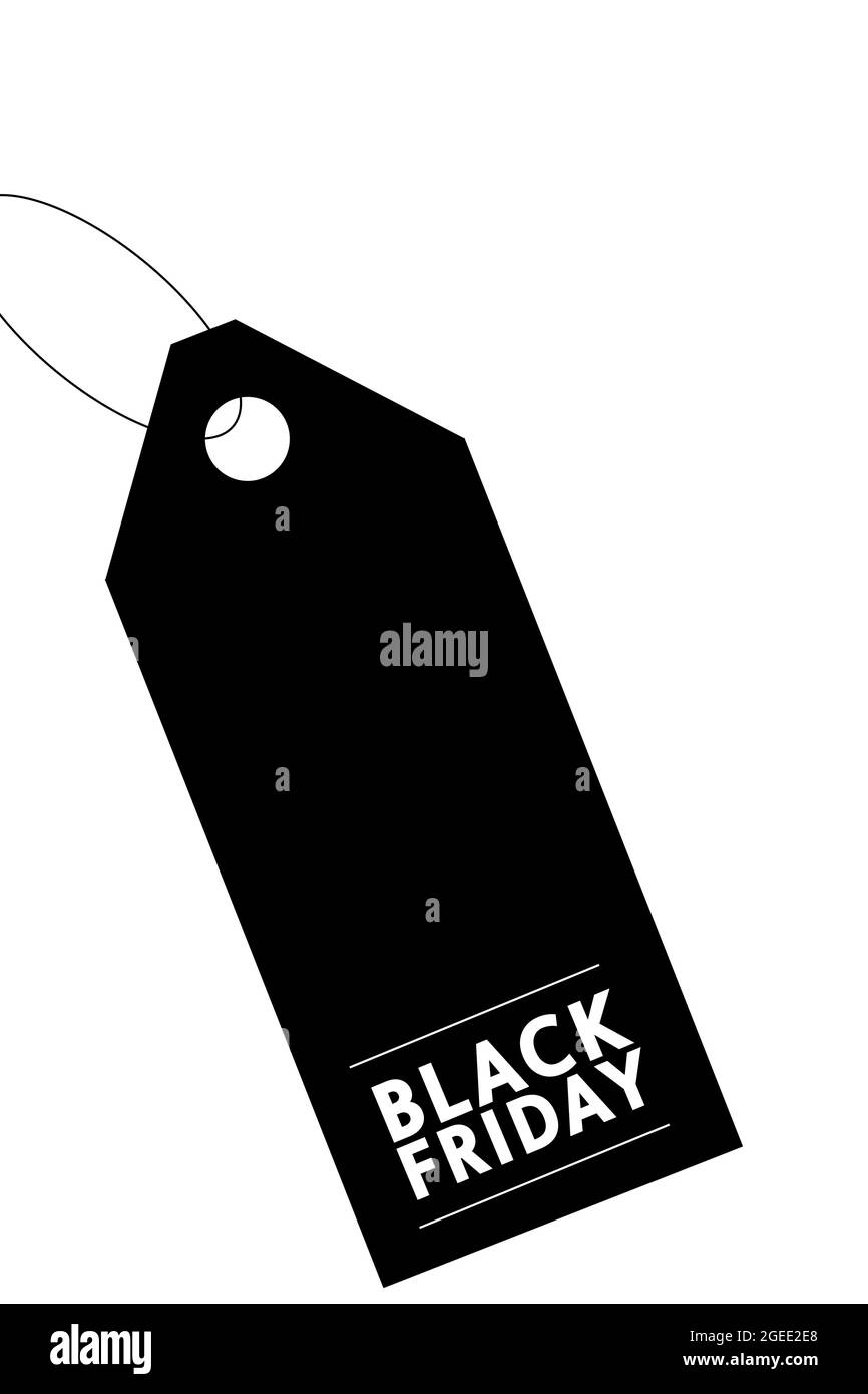 promozione black friday e banner sconto Foto Stock
