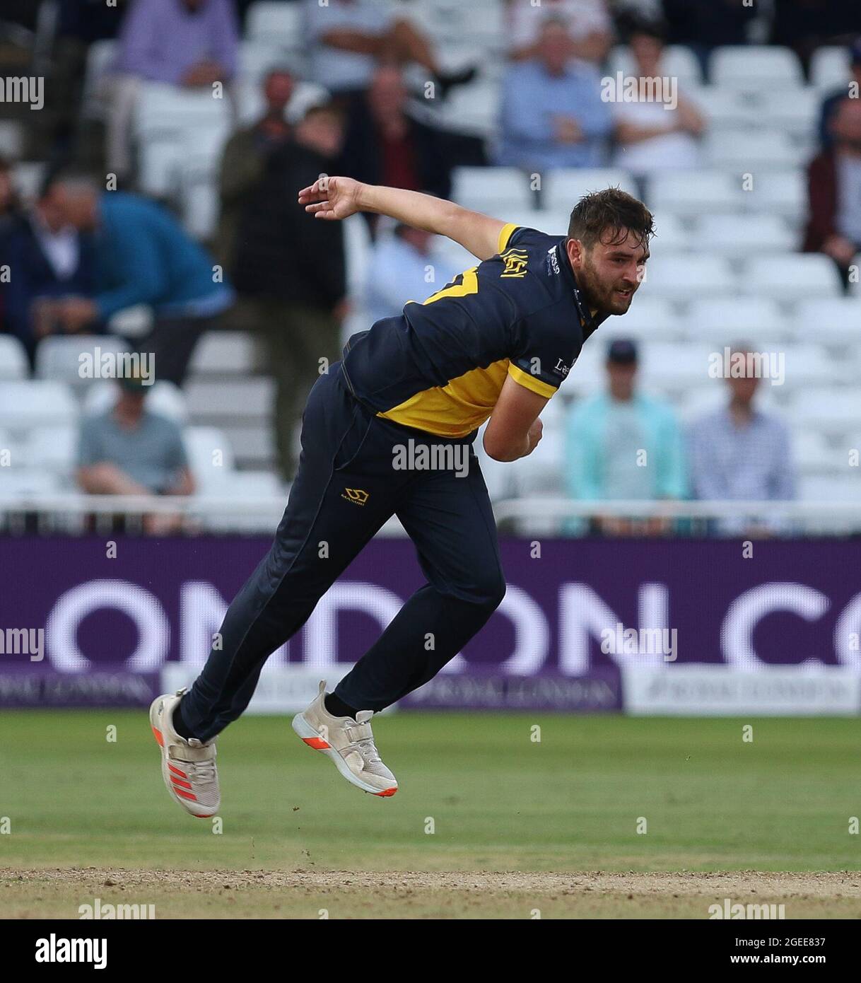 NOTTINGHAM, REGNO UNITO. 19 AGOSTO durante la partita della Royal London One Day Cup tra il Glamorgan County Cricket Club e il Durham County Cricket Club a Trent Bridge, Nottingham, giovedì 19 agosto 2021. (Credit: Will Matthews | MI News) Credit: MI News & Sport /Alamy Live News Foto Stock