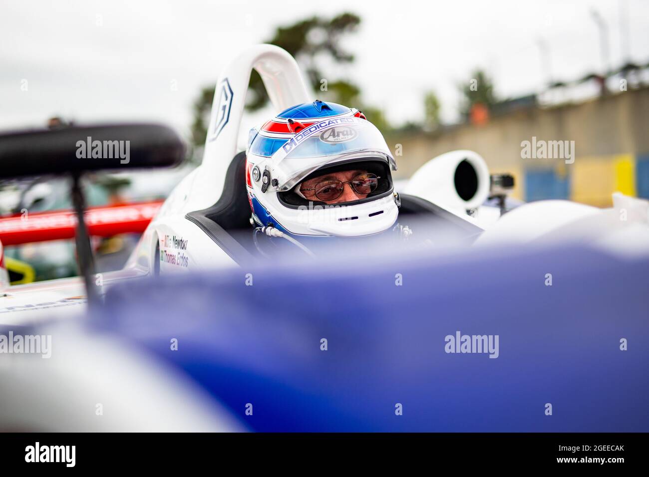 Newton Mike (gbr), Lola-MG EX257, ritratto durante le 2021 leggende di Endurance Racing sul circuito des 24 Heures du Mans, dal 18 al 21 agosto 2021 a le Mans, Francia - Foto Joao Filipe / DPPI Foto Stock