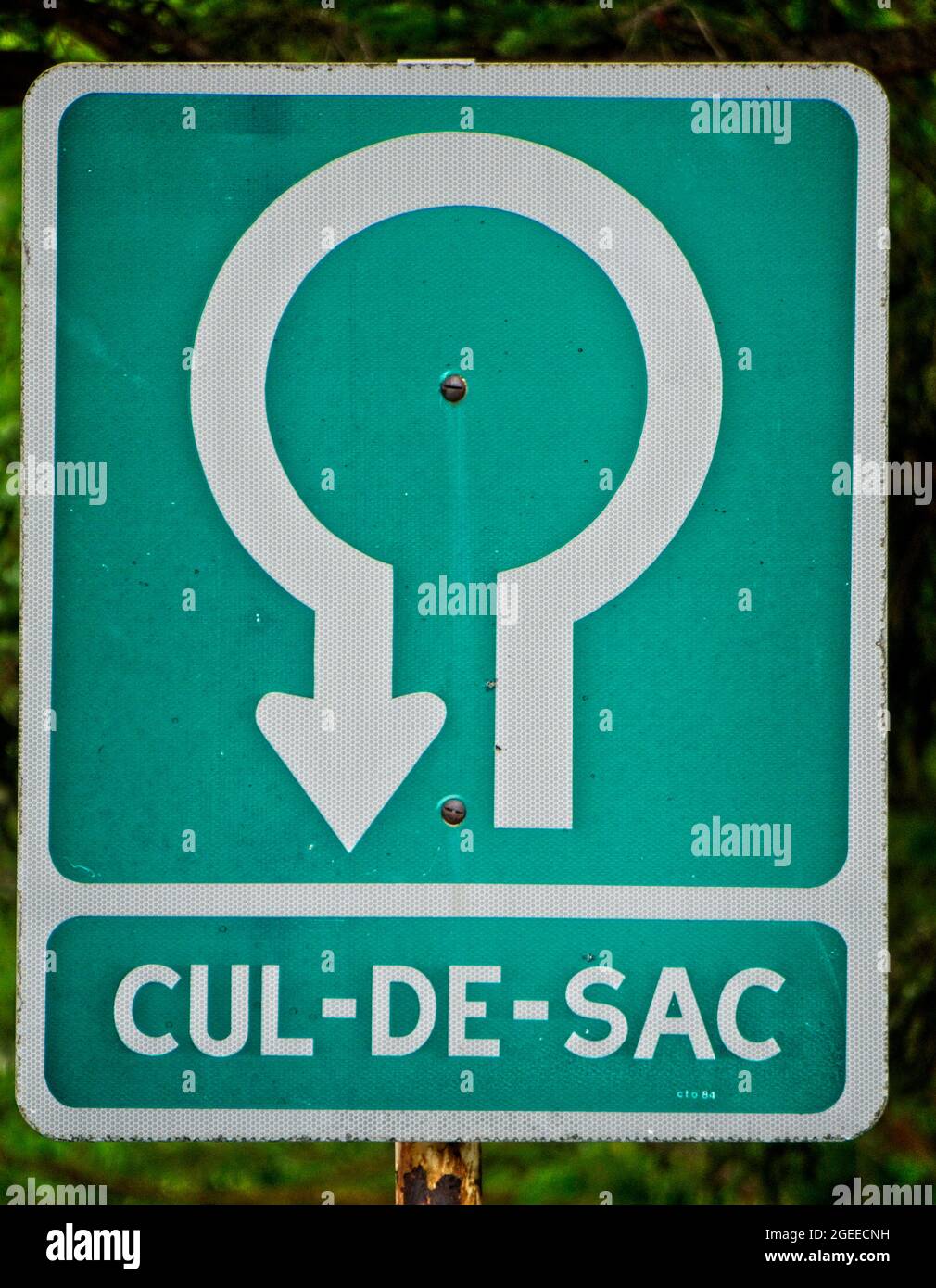 CUL-DE-SAC Calgary Alberta Foto Stock