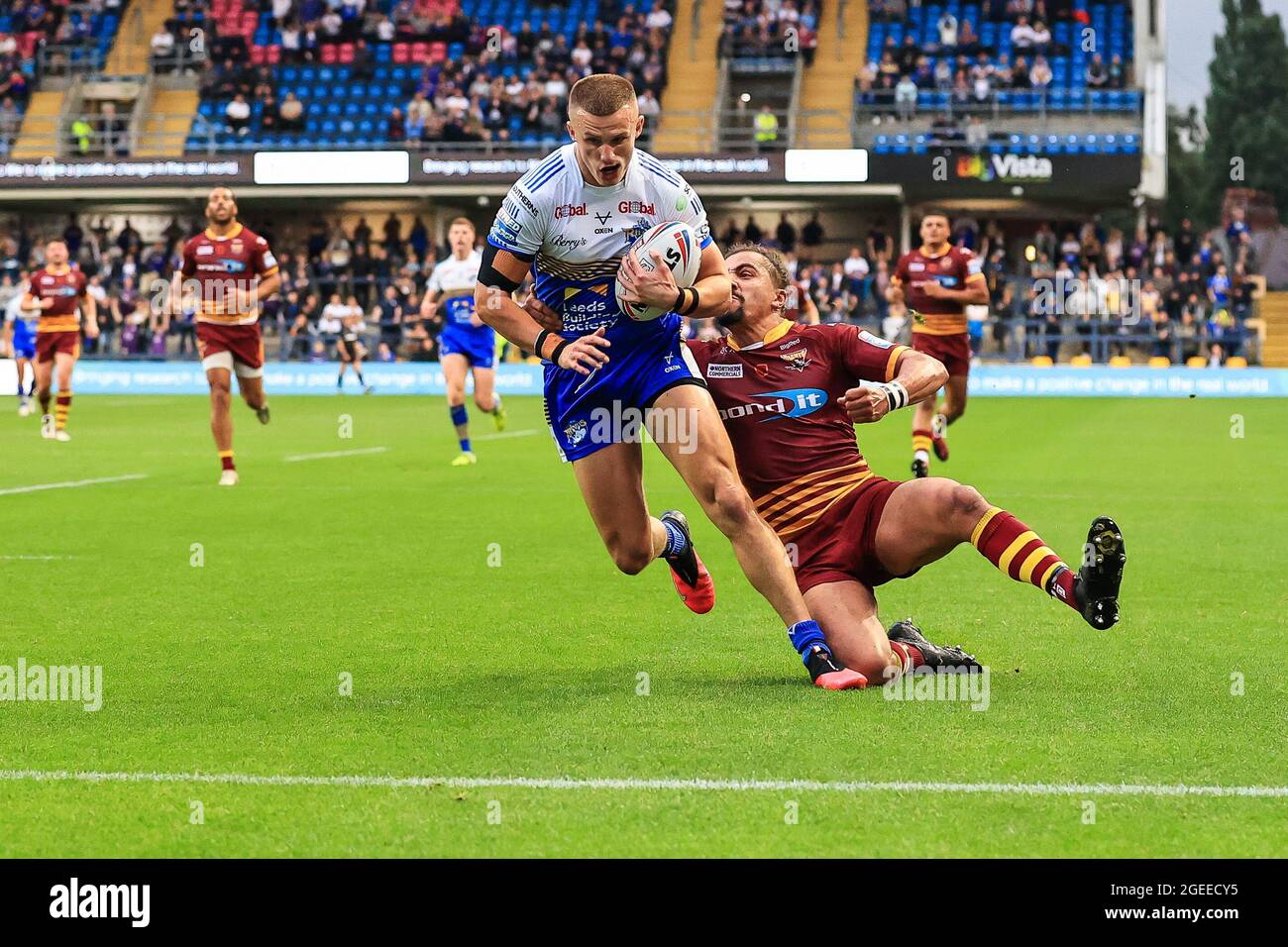 Ash Handley (5) di Leeds Rhinos va in prova, il 19/2021. (Foto di Mark Cosgrove/News Images/Sipa USA) Credit: Sipa USA/Alamy Live News Foto Stock