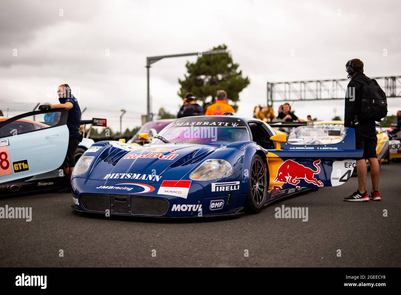 46 Macari Joe (gbr), Maserati MC12 GT1, azione durante le 2021 Endurance Racing Legends sul circuito des 24 Heures du Mans, dal 18 al 21 agosto 2021 a le Mans, Francia - Foto Joao Filipe/DPPI Foto Stock