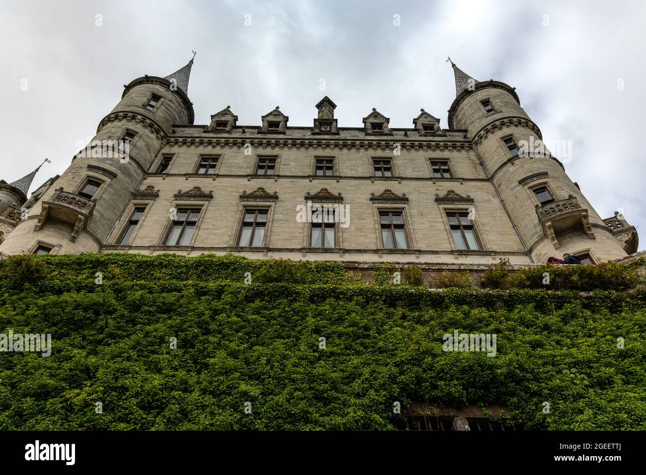 Dunrobin Castle è una casa signorile in Sutherland, nella zona delle Highlands della Scozia e il sedile della famiglia del Conte di Sutherland Foto Stock