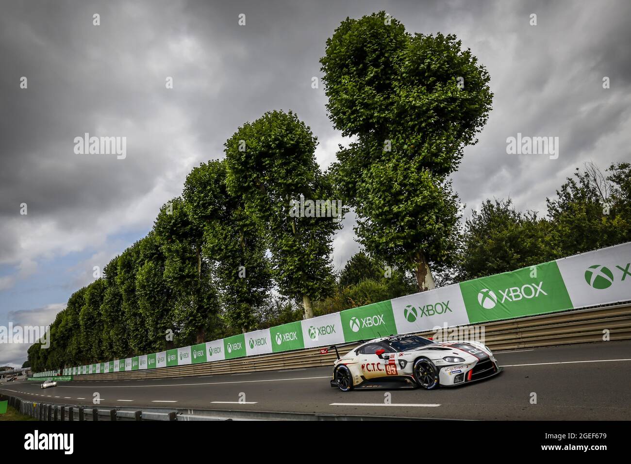 95 Hartshorne John (gbr), Hancock Ollie (gbr), Gunn Ross (gbr), TF Sport, Aston Martin Vantage GTE, in azione durante le prove libere e le sessioni di qualificazione della 24 ore di le Mans 2021, 4° round del Campionato Mondiale di Endurance FIA 2021, FIA WEC, sul circuito della Sarthe, Dal 18 al 22 agosto 2021 a le Mans, Francia - Foto Francois Flamand / DPPI Foto Stock