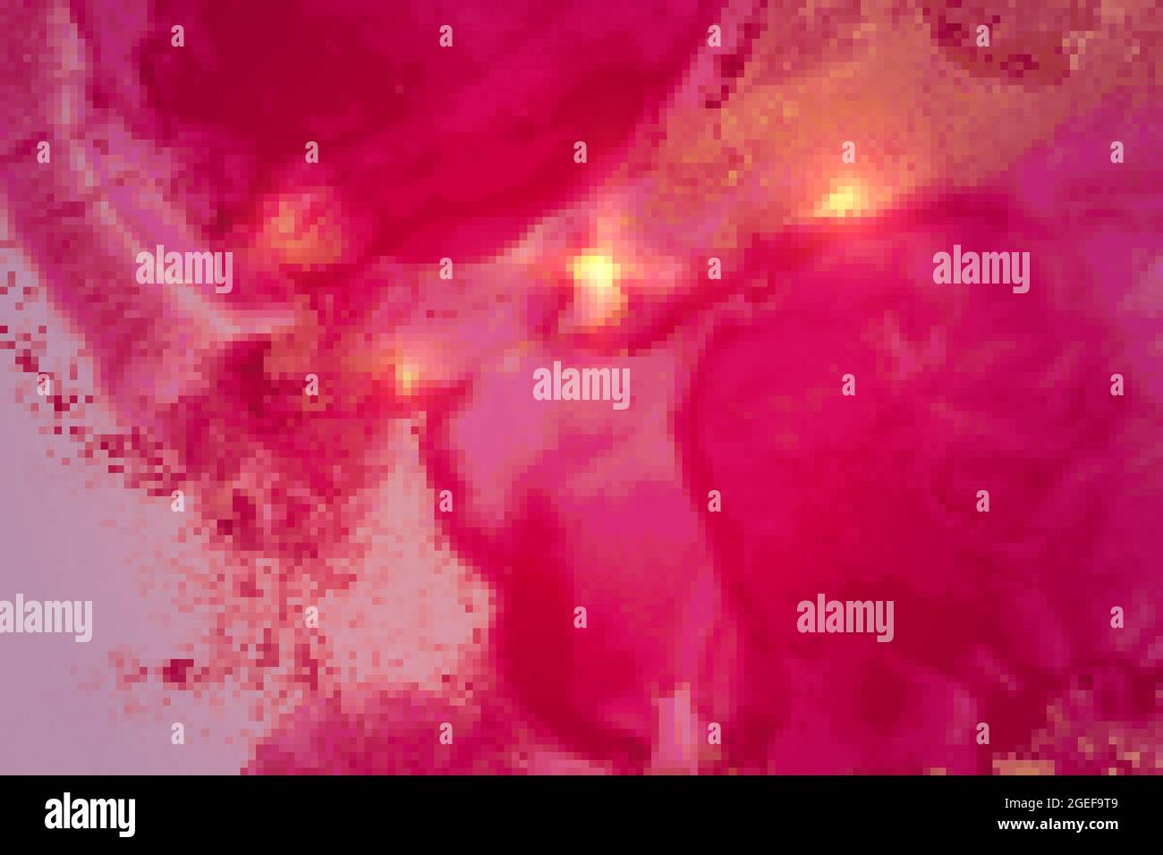 Astratto rosa, magenta e oro fluido arte alcol motivo inchiostro con struttura in marmo Illustrazione Vettoriale
