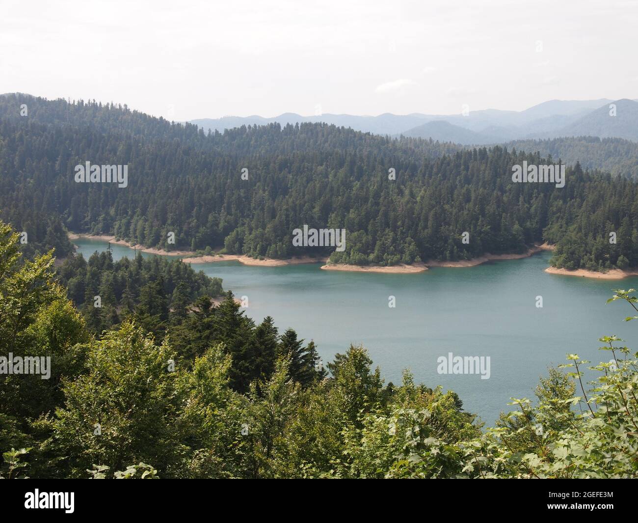 Lago di Lokve - Lago di Lokvarsko (Lokve, Primorje-Gorski Kotar County, Croazia) Foto Stock
