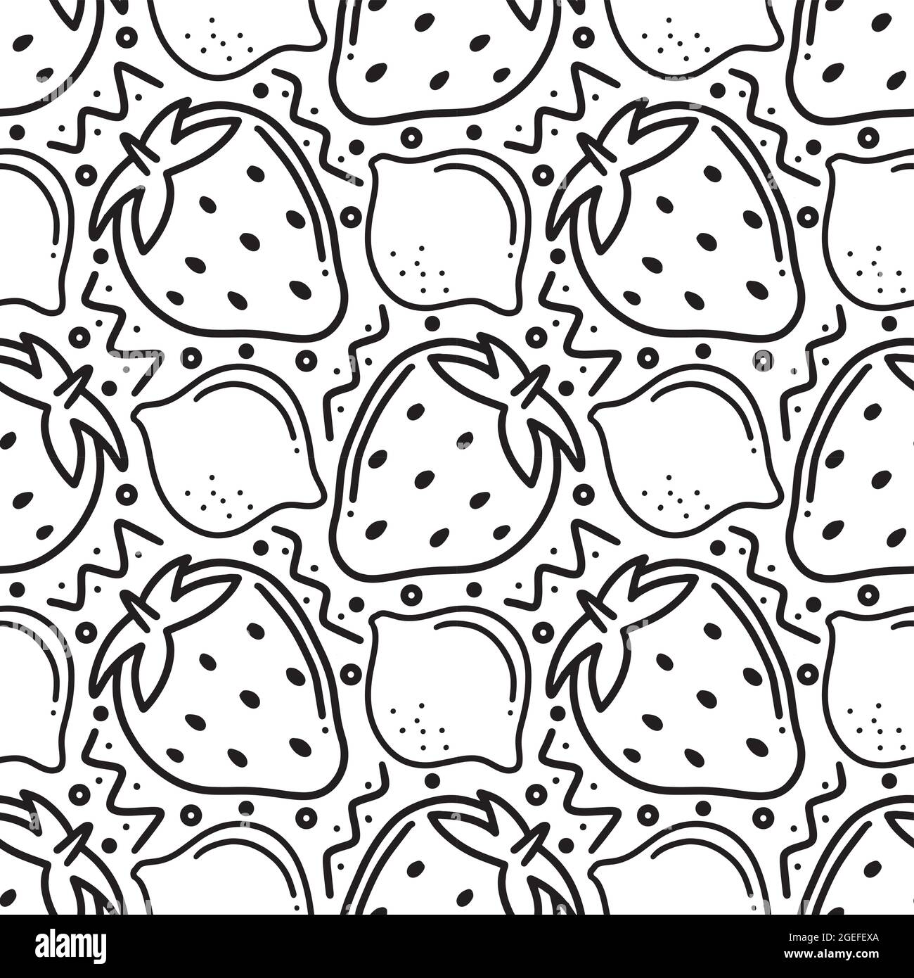 frulle senza cuciture di frutta estiva Illustrazione Vettoriale