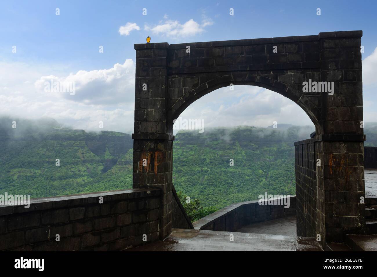 Malthej ghat punto di fotografia, Malthej Ghat, Pune, Maharashtra, India. Foto Stock