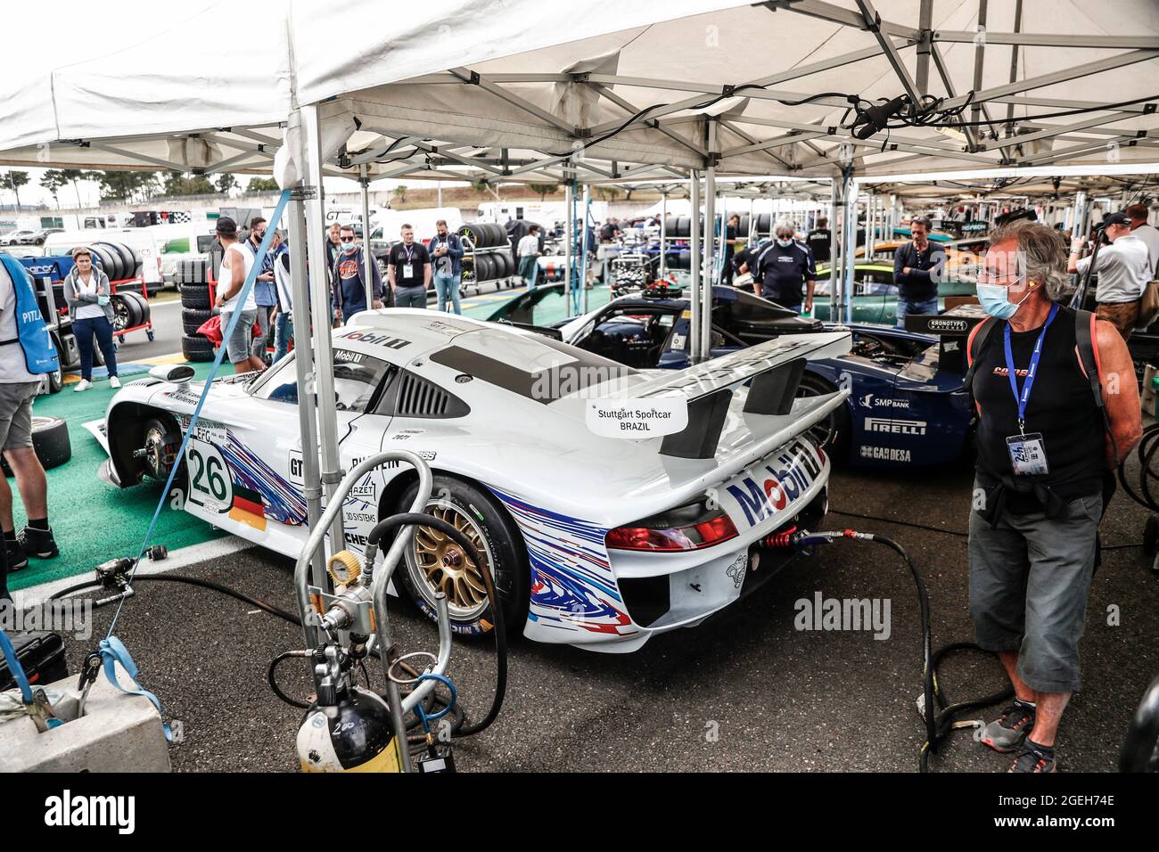 Le Mans, Frankreich. 19 ago 2021. Endurance Racing Legends le Mans: Emmanuel COLLARD, PORSCHE/911 GT1/1997 Credit: dpa/Alamy Live News Foto Stock