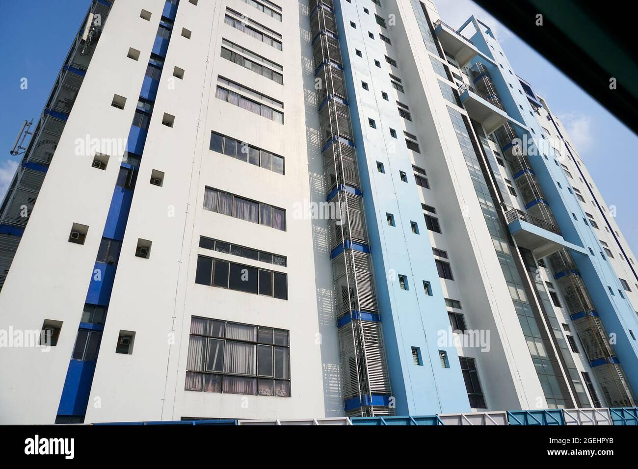 Howrah, Bengala Occidentale, India - Maggio 23rd 2020 : Vista dell'edificio Nabanna ad Howrah, edificio amministrativo dello Stato del Bengala Occidentale. Ufficio del C.M. Foto Stock