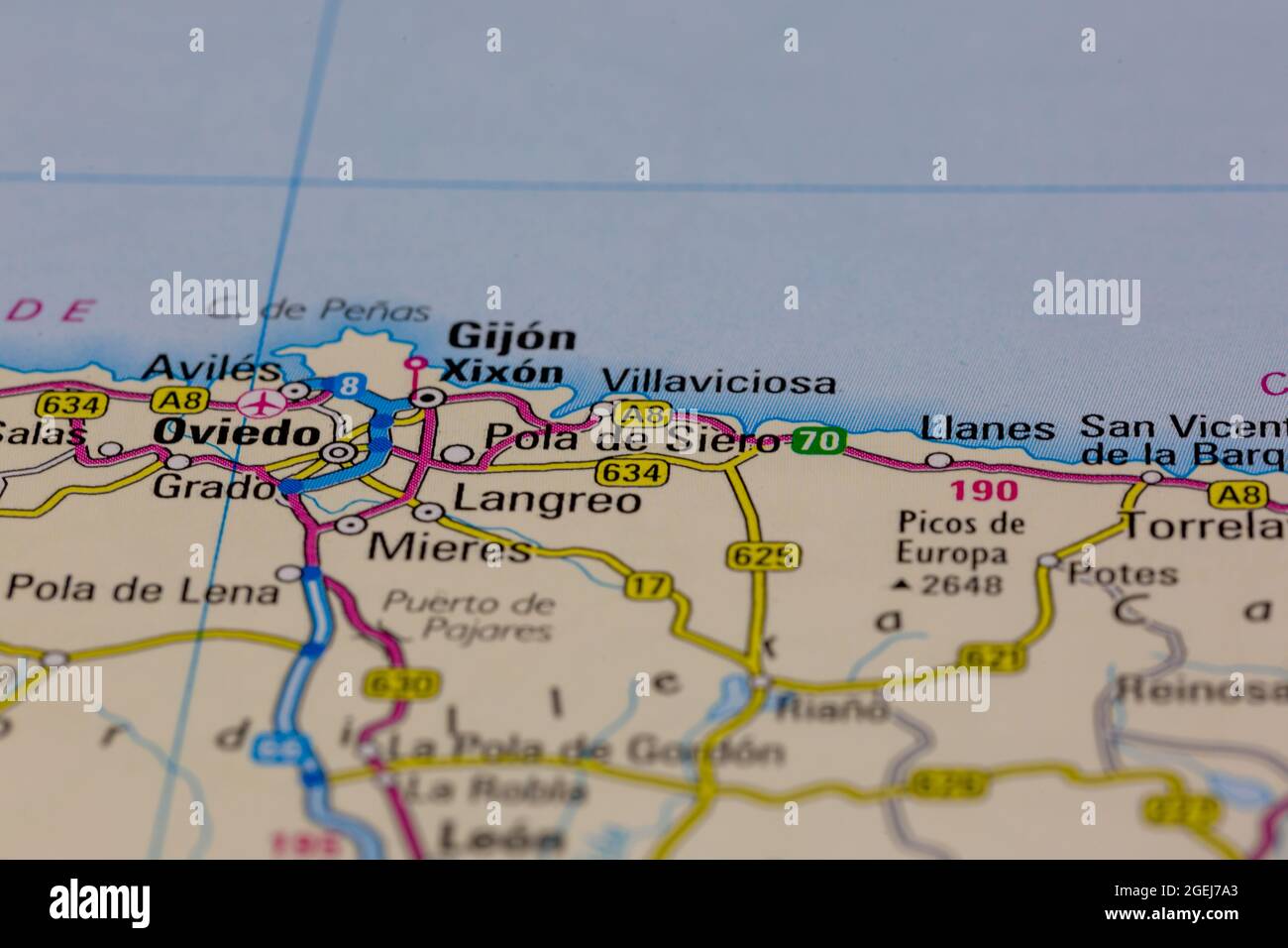 Mappa della pola de siero spagna immagini e fotografie stock ad alta