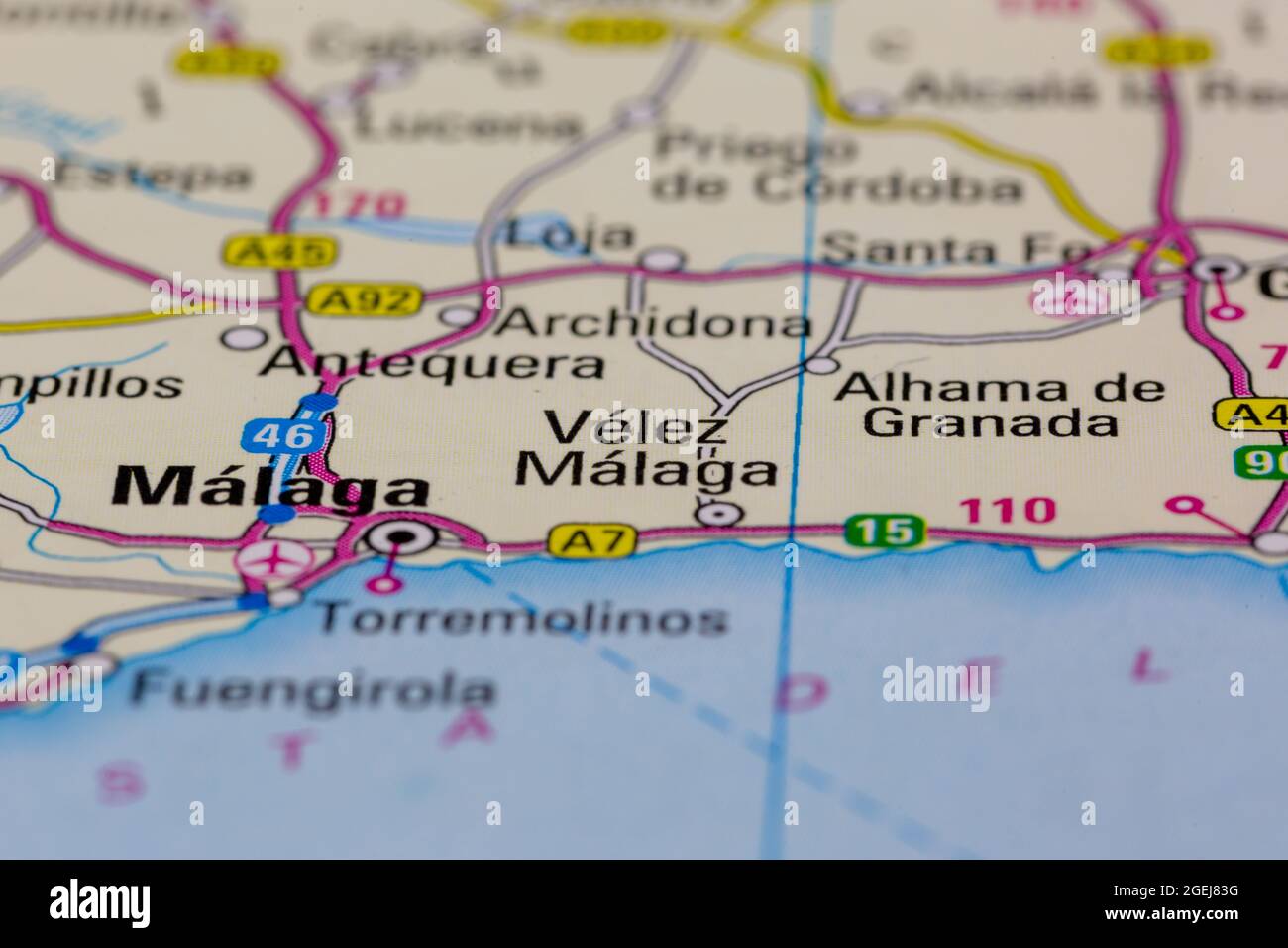 Mappa malaga immagini e fotografie stock ad alta risoluzione Alamy