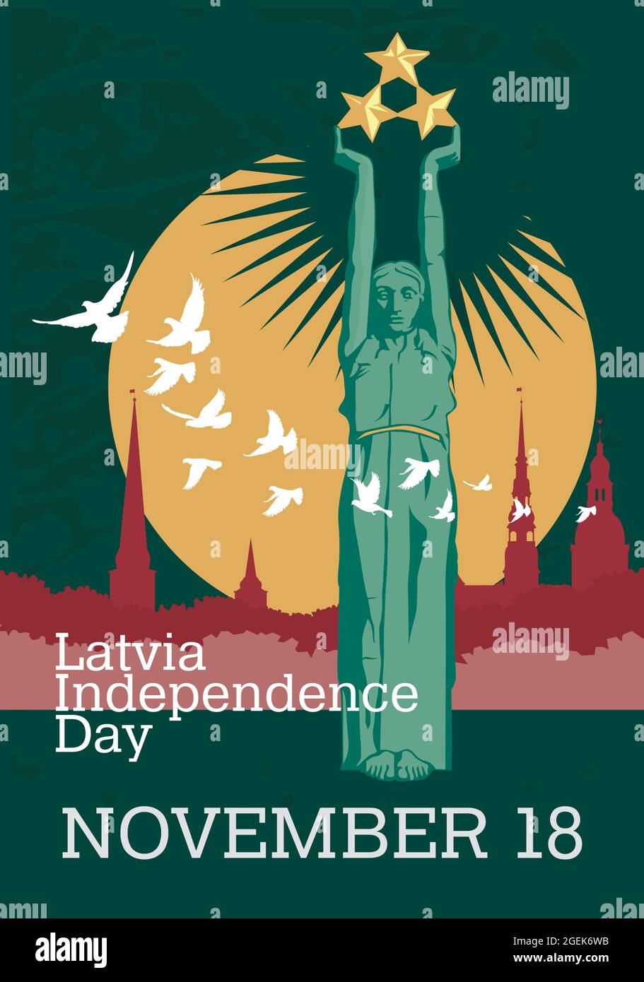 Liberta Riga Monumento della statua della liberazione Immagini Vettoriali Stock - Alamy
