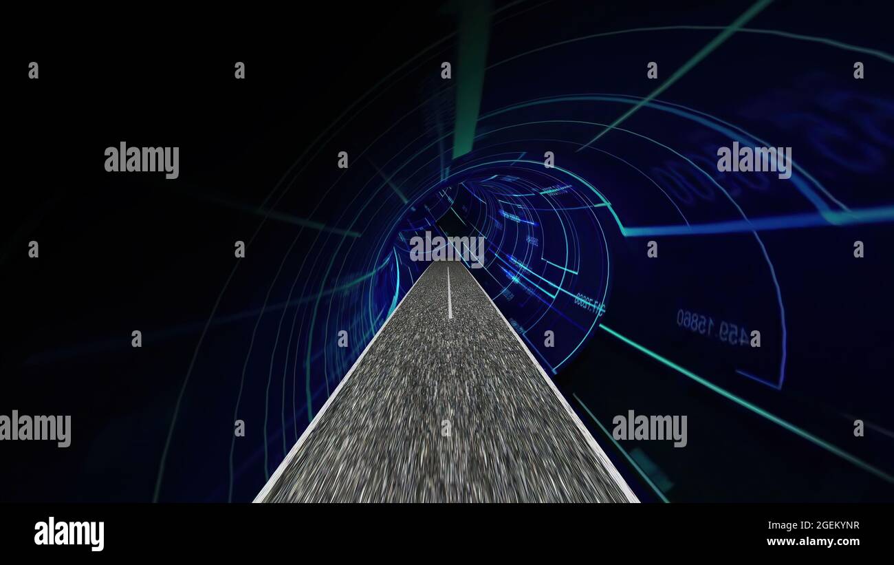 Guidare nel mondo della scienza e dell'ingegneria tecnologica Foto Stock