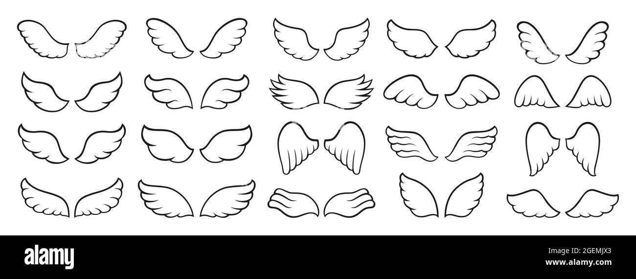 Disegno ali angelo immagini e fotografie stock ad alta risoluzione