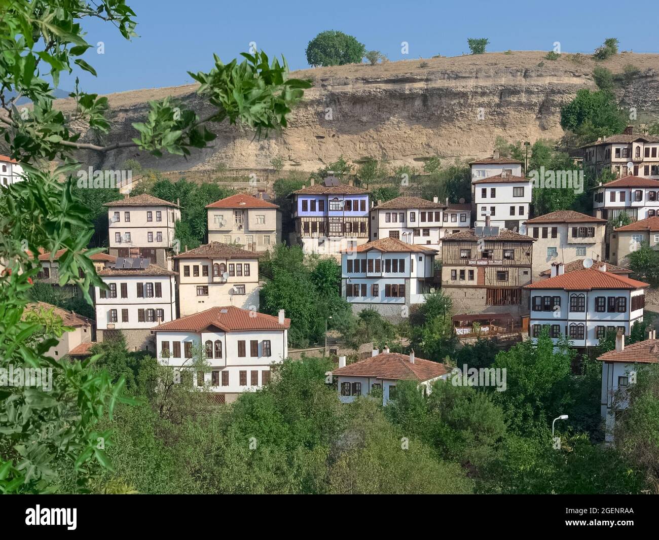 Architettura tradizionale di una casa di Turchia a Safranbolu città destinazione di un viaggio turistico in Anatolia Foto Stock