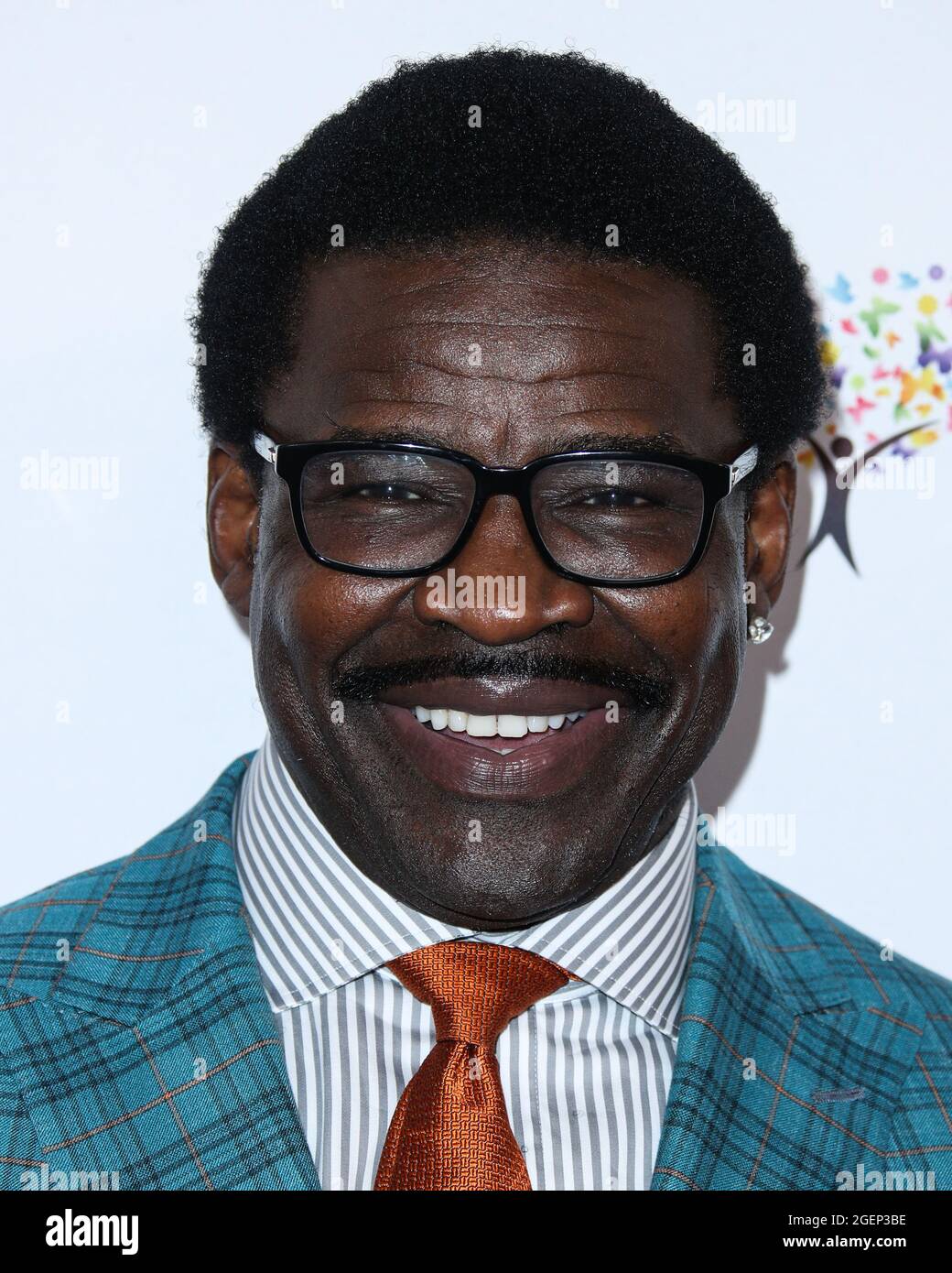 Beverly Hills, Stati Uniti. 20 ago 2021. BEVERLY HILLS, LOS ANGELES, CALIFORNIA, Stati Uniti d'America - 20 AGOSTO: Michael Irvin arriva al 21° annuale Harold and Carole Pump Foundation Gala tenuto presso il Beverly Hilton Hotel il 20 agosto 2021 a Beverly Hills, Los Angeles, California, Stati Uniti. (Foto di Xavier Collin/Image Press Agency/Sipa USA) Credit: Sipa USA/Alamy Live News Foto Stock