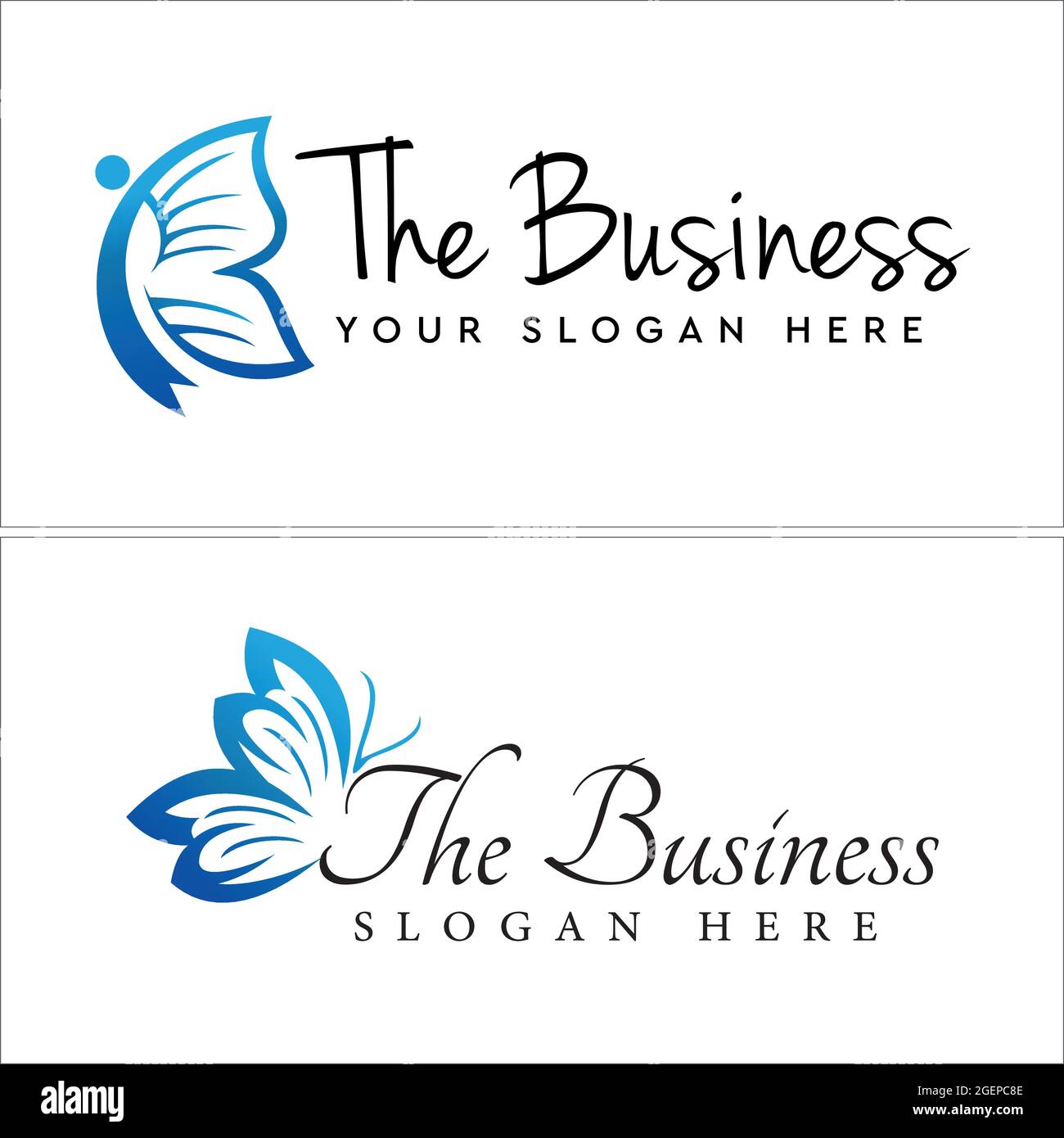 Butterfly Flying logo design Illustrazione Vettoriale