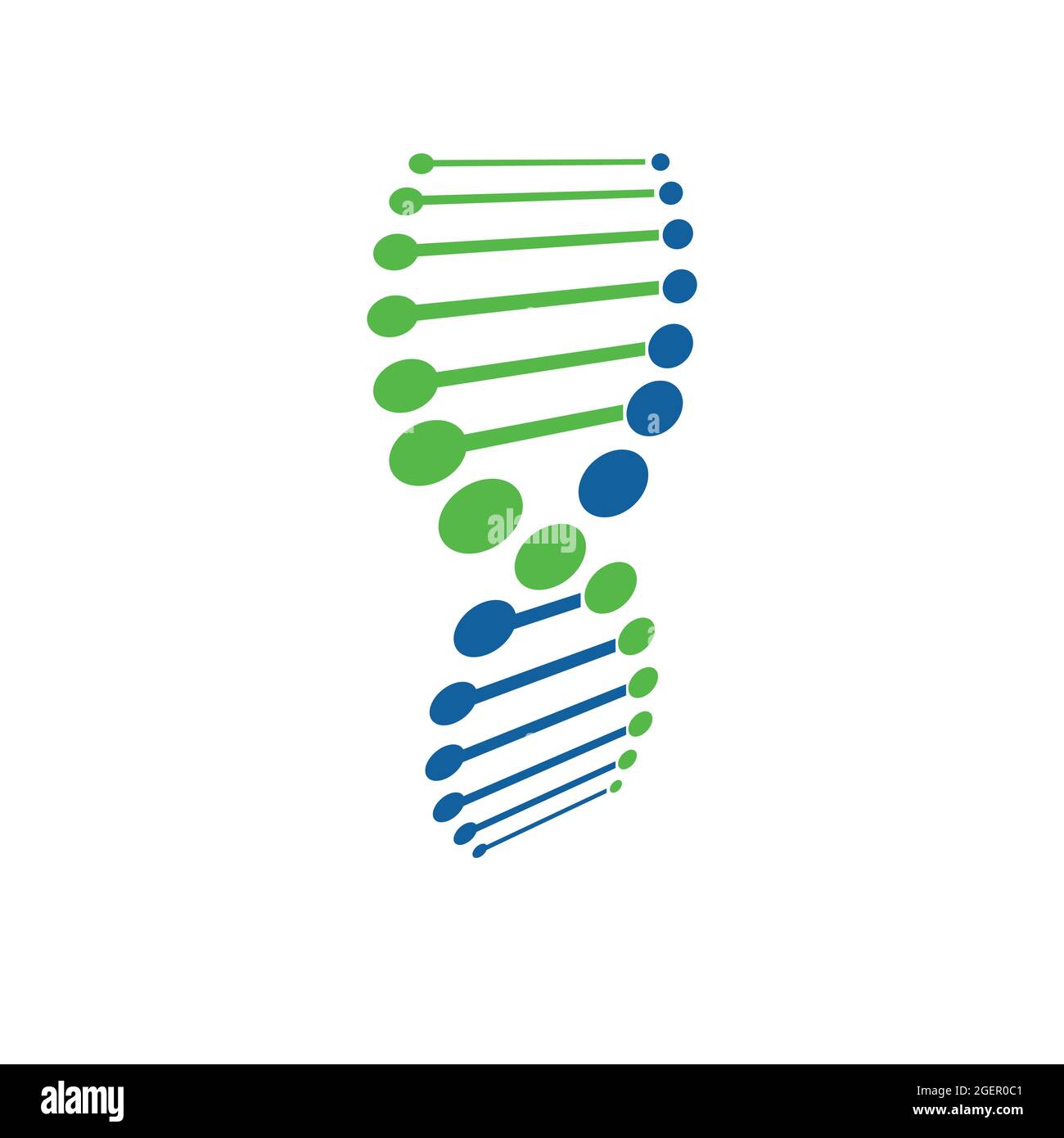 DNA cellula vita molecola salute cura medica logo e simboli. Illustrazione Vettoriale