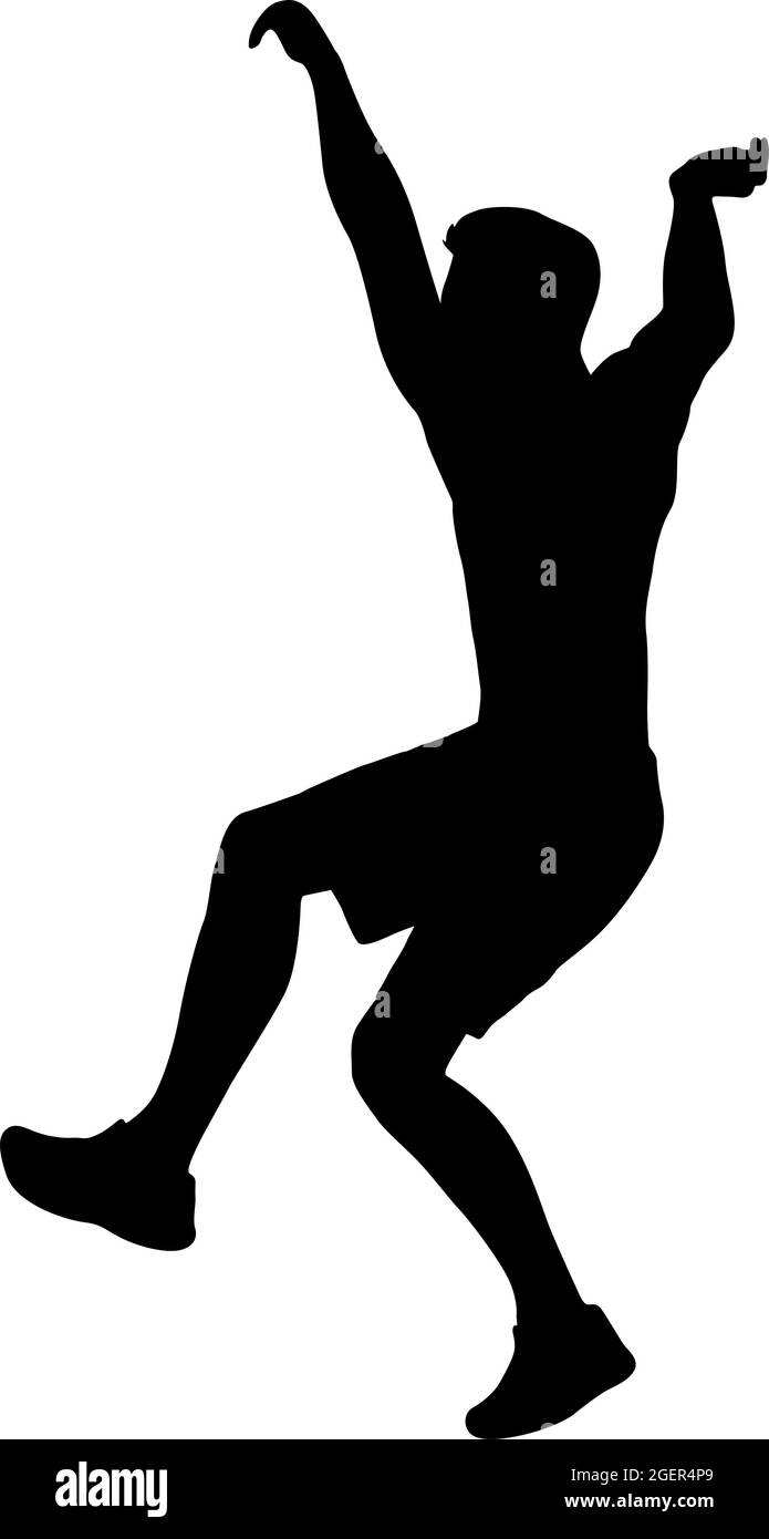 Silhouette di un punto di allenamento pull-up su sfondo bianco. Illustrazione Vettoriale