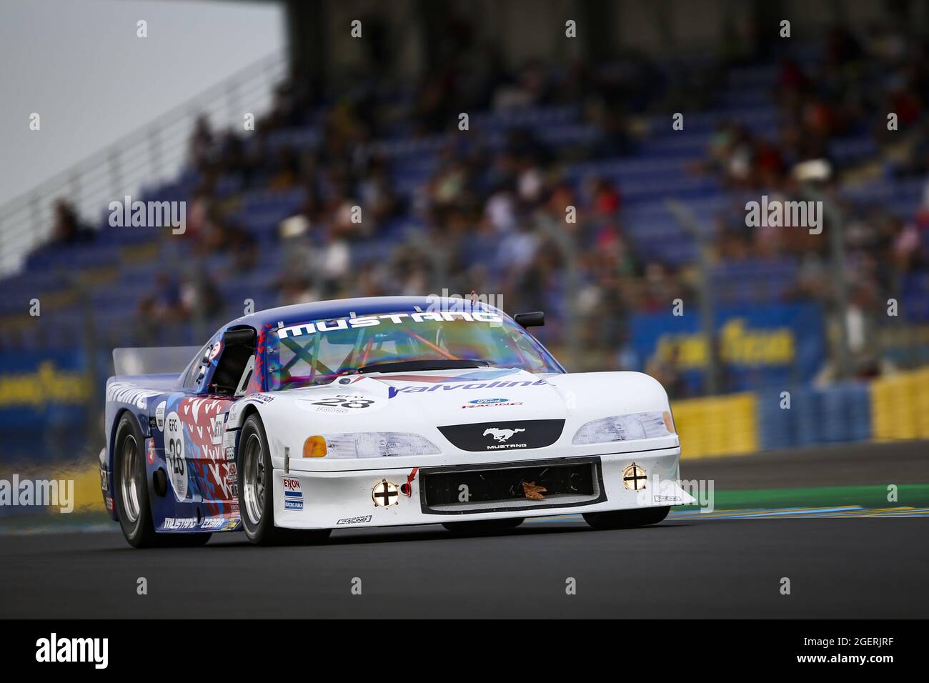 28 Ruede Alain (swi), Ford Mustang Cobra TA, azione durante le 2021 Endurance Racing Legends sul circuito des 24 Heures du Mans, dal 18 al 21 agosto 2021 a le Mans, Francia - Foto Joao Filipe/DPPI Foto Stock