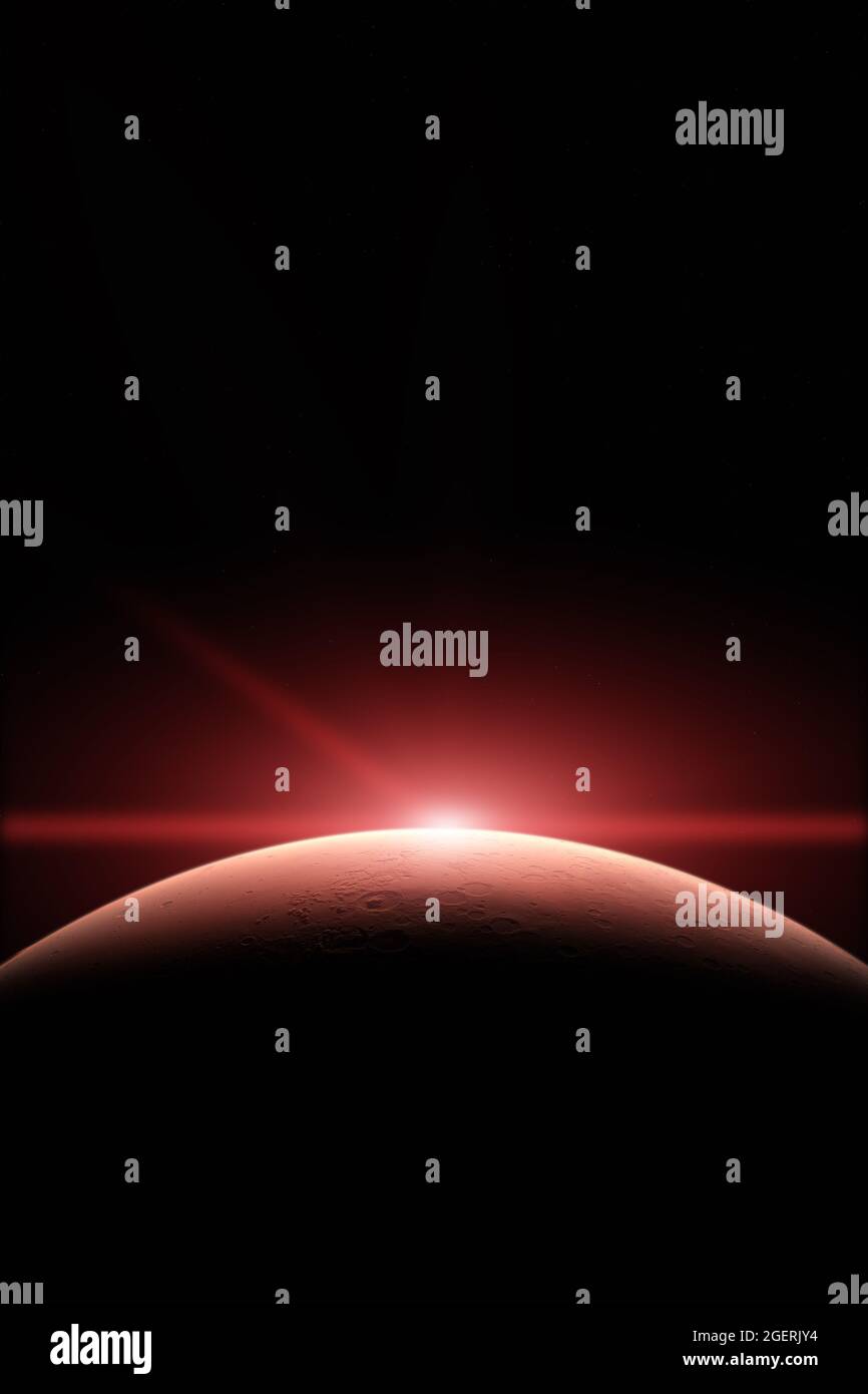 Marte. Pianeti nel sistema solare. Elementi di questa immagine forniti dalla NASA. Foto Stock
