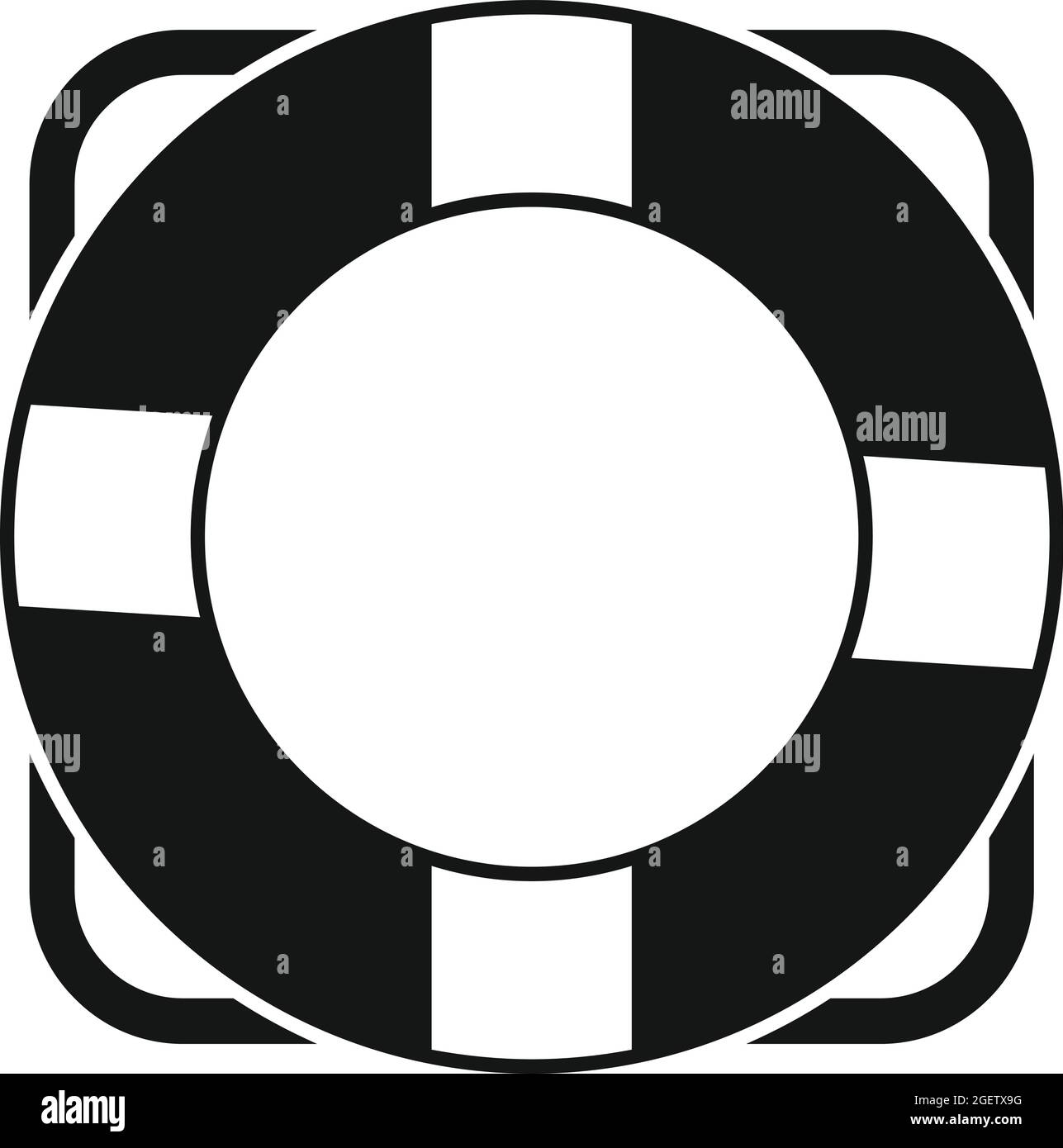 Icona di Lifebouy vettore semplice. Anello salvavita Illustrazione Vettoriale