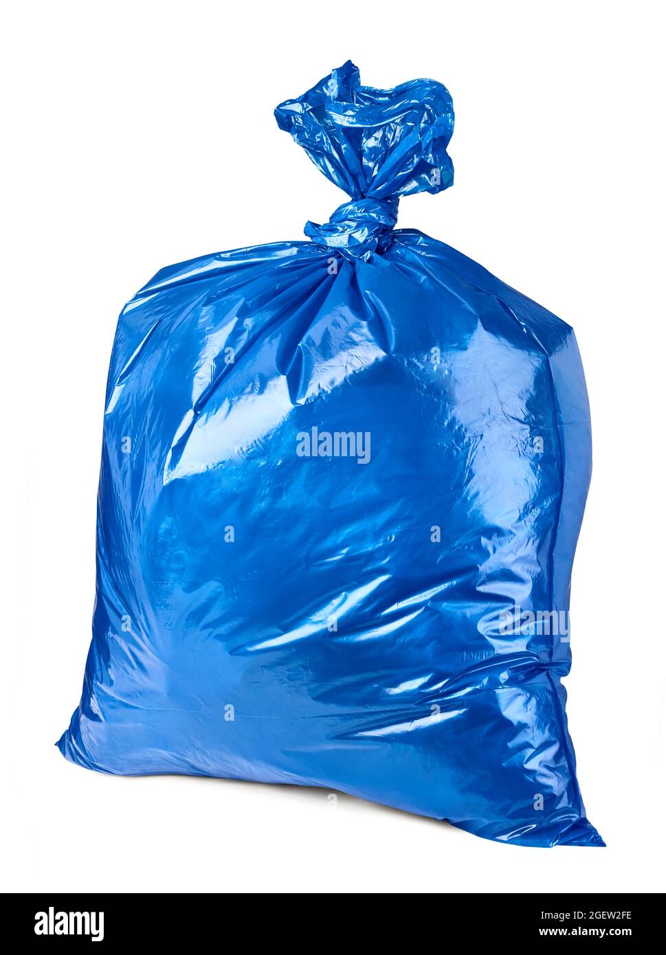 primo piano di un sacchetto di plastica per rifiuti su sfondo bianco Foto Stock primo piano di un sacchetto di plastica per rifiuti su sfondo bianco Foto Stock