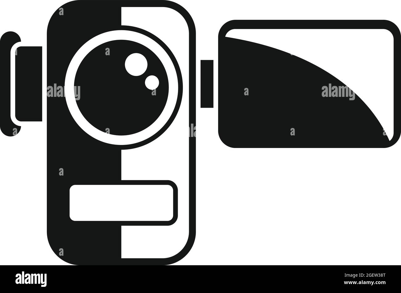 Icona videocamera vettore semplice. Film Illustrazione Vettoriale