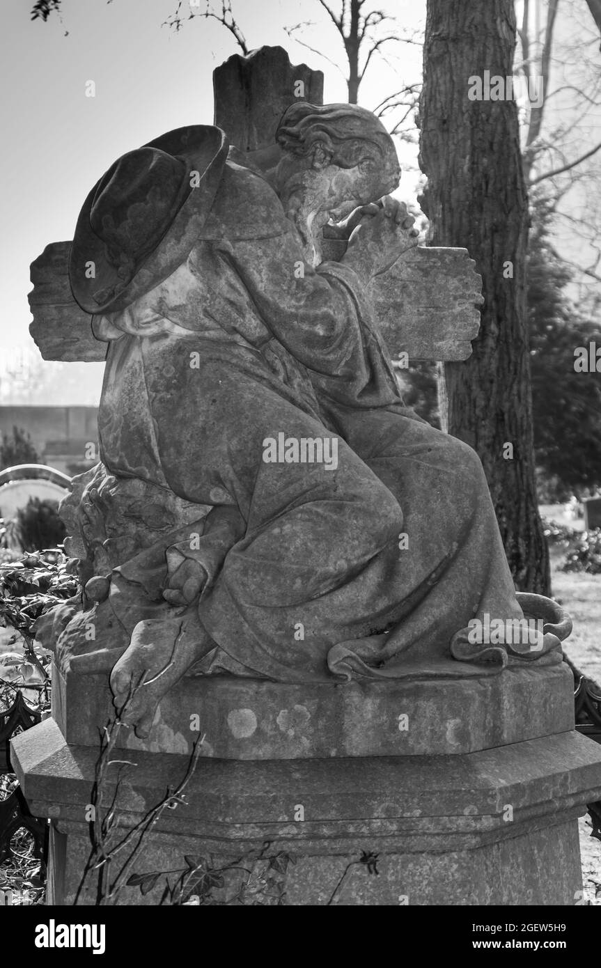 Dettaglio del cimitero Foto Stock