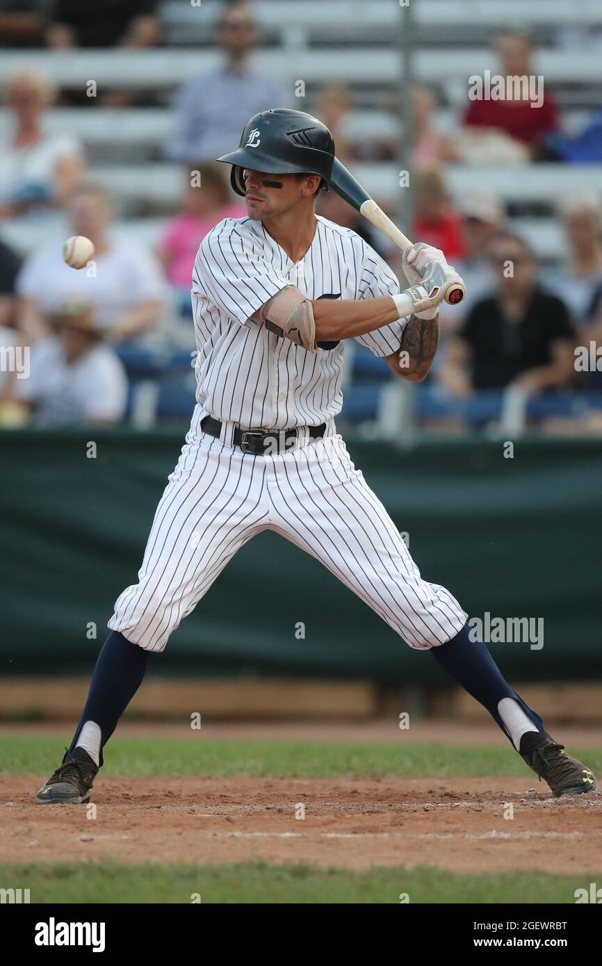 London Ontario Canada, 20 agosto 2021, i London Majors hanno battuto Kitchener Pathers 15-3 in una partita 1 di una doppia testata a causa di un ritardo della pioggia. Chris McQueen Foto Stock