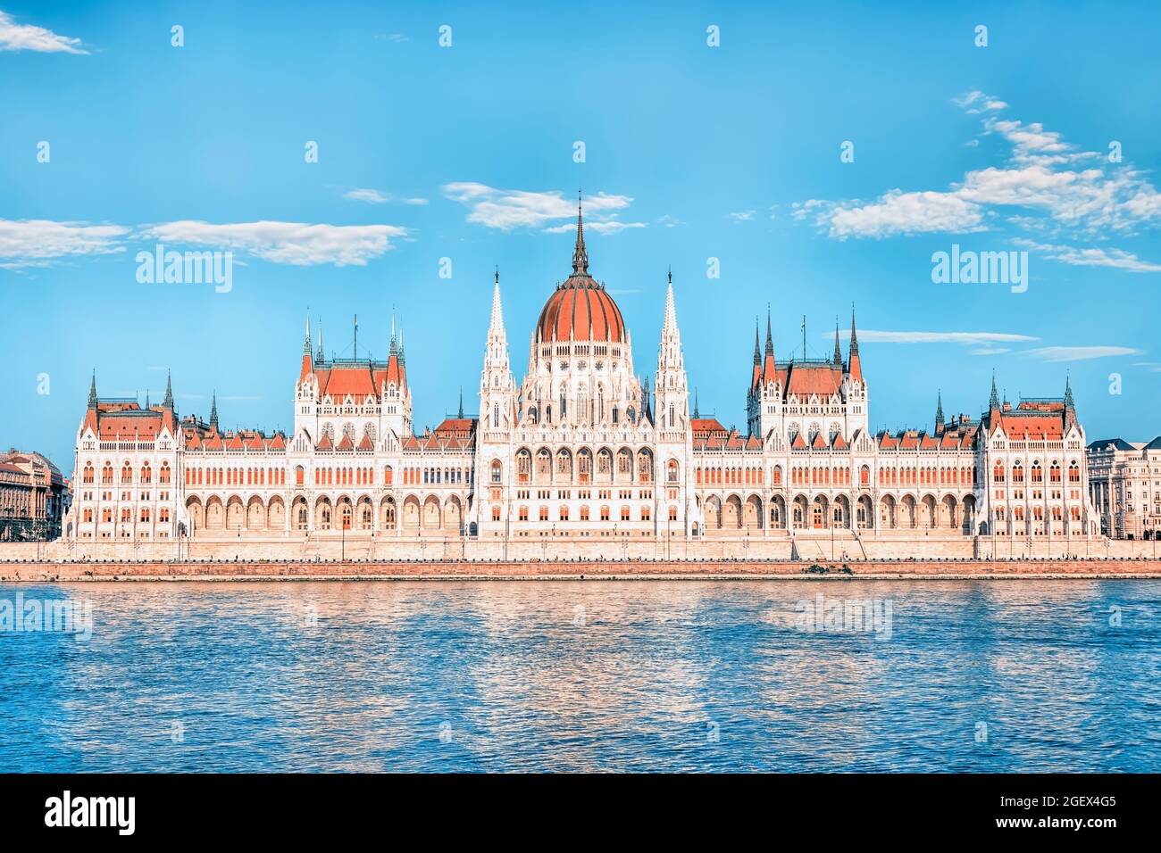 Parlamento ungherese edificio in Budapest Foto Stock