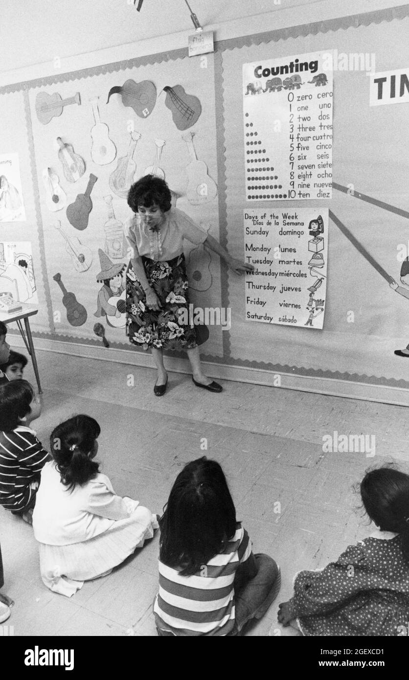 ©1992 seconda classe bilingue, San Antonio, TX ©1992 Foto Stock