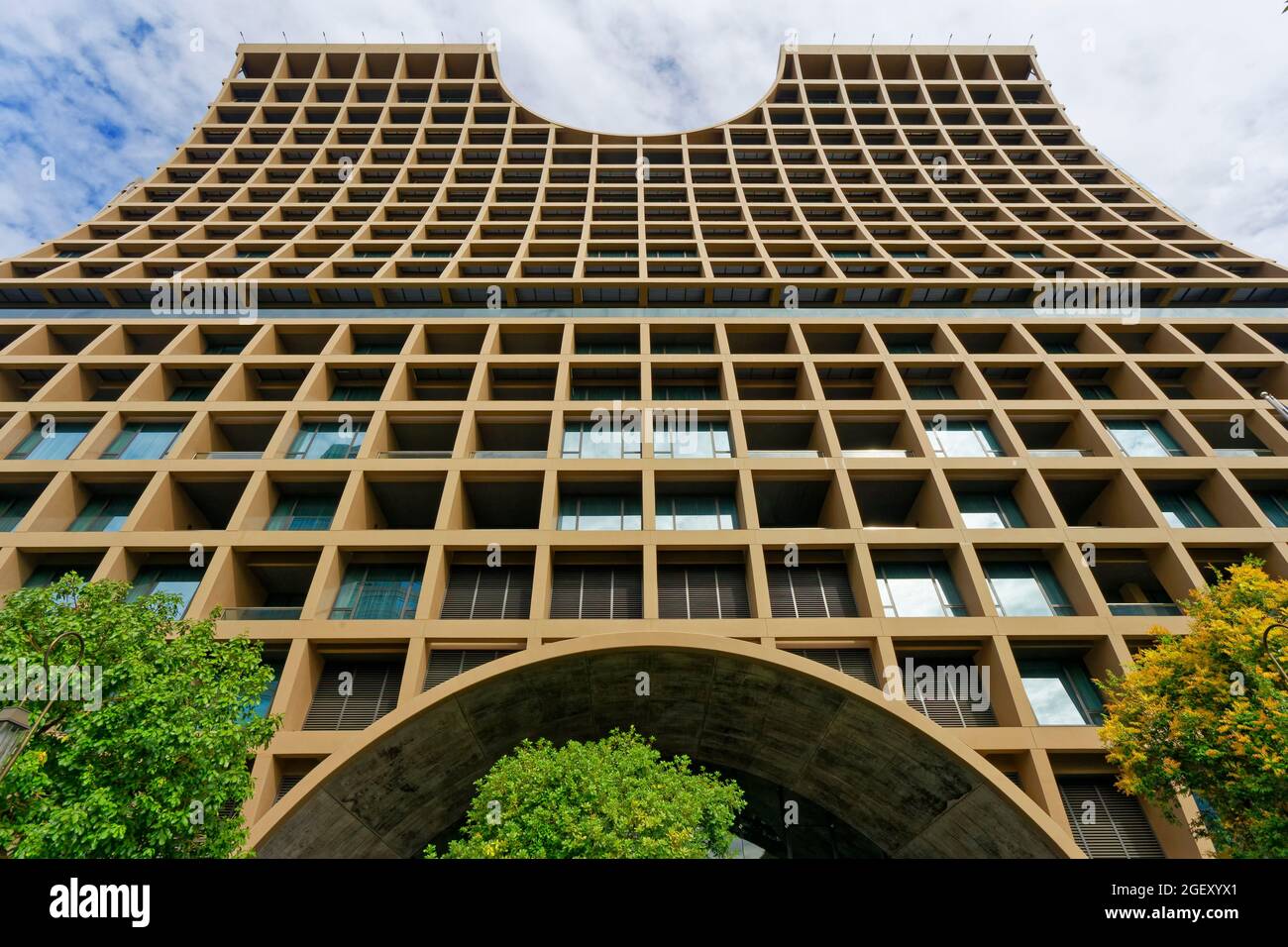 Exterior, Sindhorn Kempinski Hotel, Bangkok, Thailandia Foto Stock
