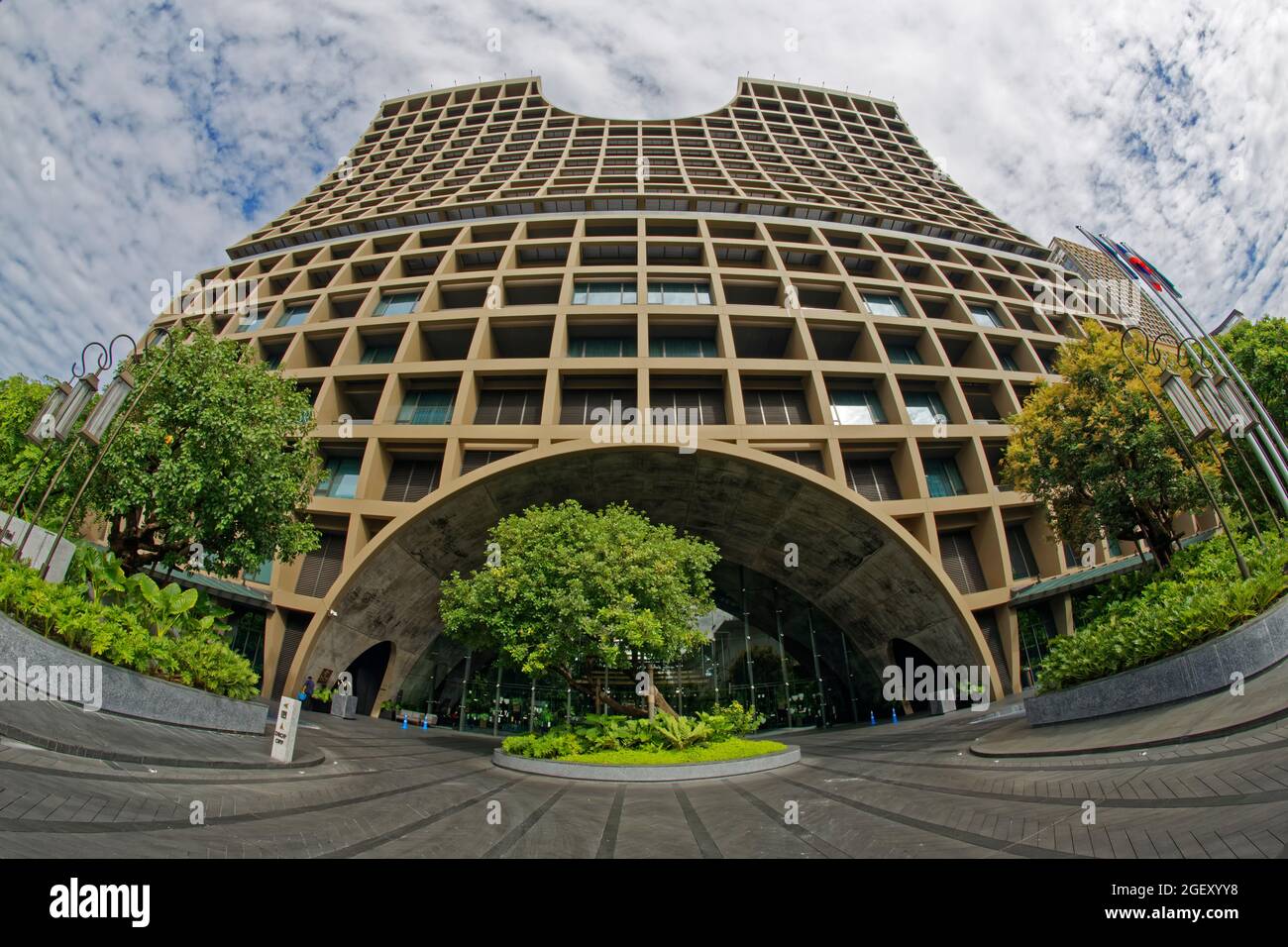 Exterior, Sindhorn Kempinski Hotel, Bangkok, Thailandia Foto Stock