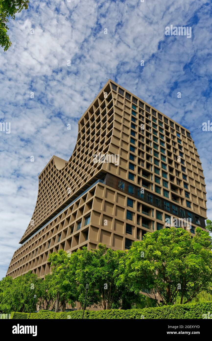 Exterior, Sindhorn Kempinski Hotel, Bangkok, Thailandia Foto Stock