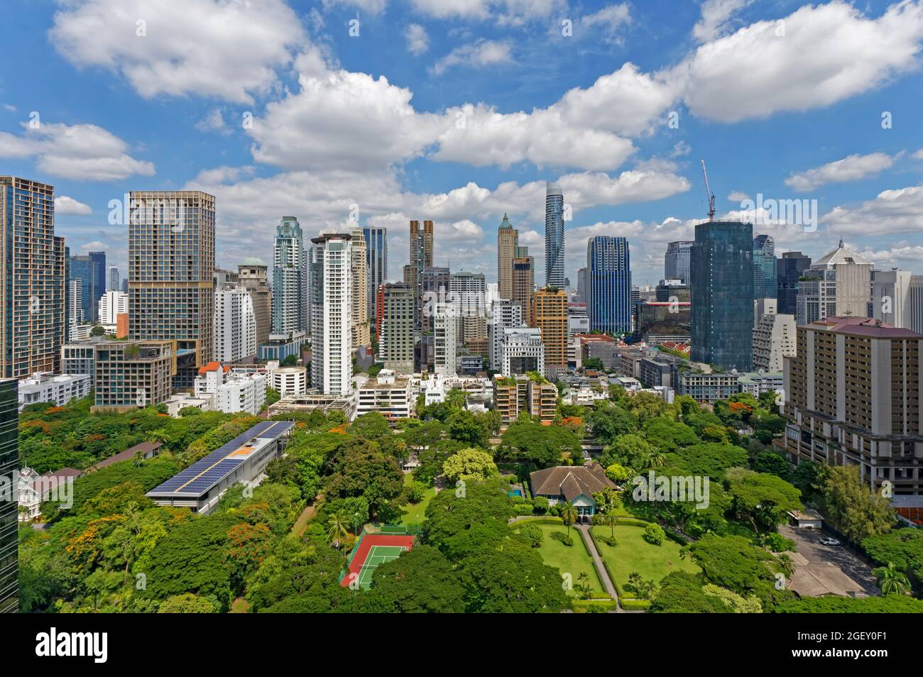 Residenza dell'Ambasciatore degli Stati Uniti, Wireless (Witthayu) Road, quartiere delle Ambasciate, Bangkok Foto Stock