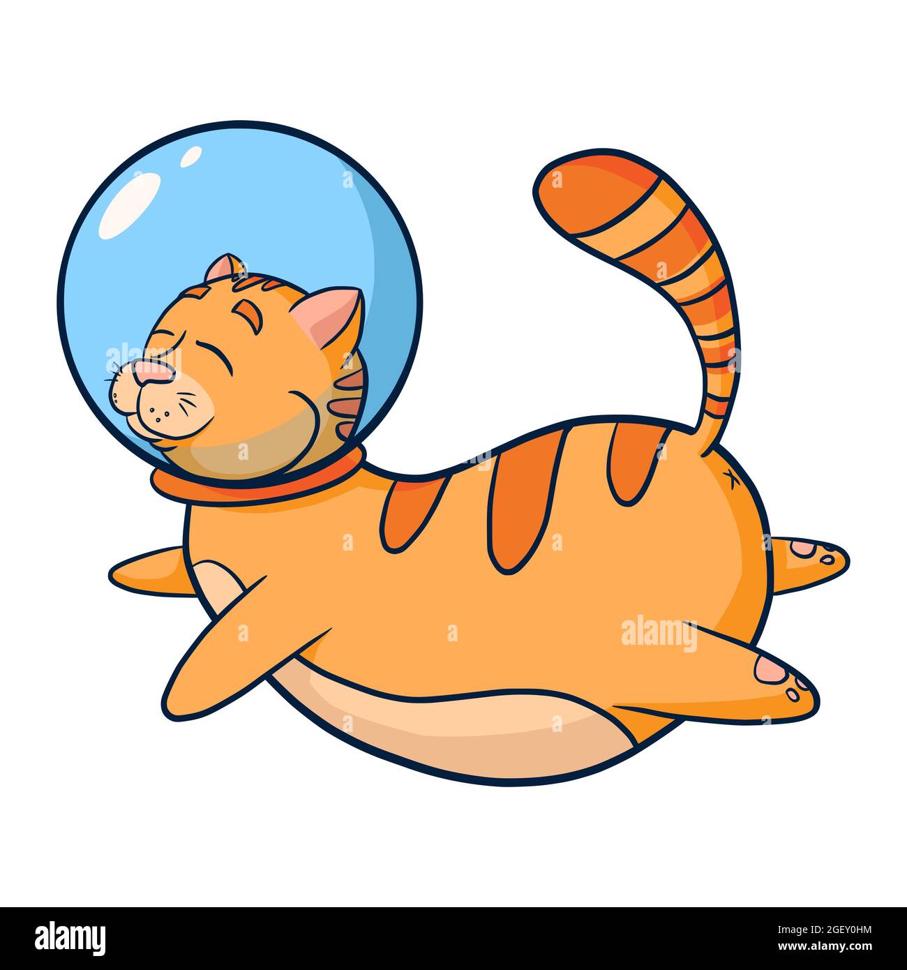 Illustrazione del cartoon dell'astronauta del gatto. Elemento animale  cosmico volante carino disegnato a mano per bambini, tee grafiche, stampe,  logo, emblema, libro da colorare e arredamento vivaio Immagine e Vettoriale  - Alamy