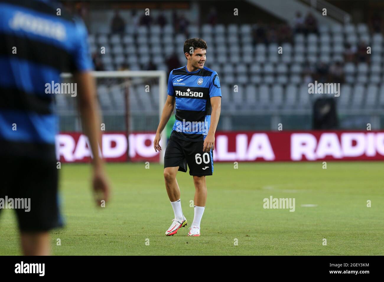 TORINO, Italia. 21 Agosto 2021. Jacopo da Riva di Atalanta BC durante la Serie A partita tra Torino FC e Atalanta BC allo Stadio Olimpico Grande Torino. Atalanta ha vinto 1-2 anni su Torino. Credit: Medialys Images by Massimiliano Ferraro/Alamy Live News Foto Stock