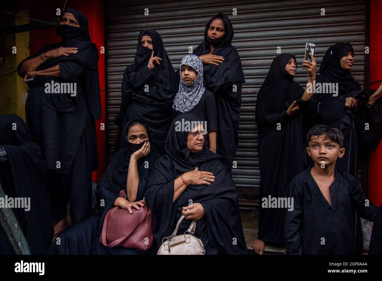 I musulmani sciiti sanguinano e piangono il decimo giorno di Muharram UL Haram, sa Ashura ricordando il sacrificio di Imam Hussain, martirizzato nella battaglia di Karbala nel 680 d.C. di questo giorno. (Foto di Suvajit Mukherjee/Pacific Press/Sipa USA) Foto Stock